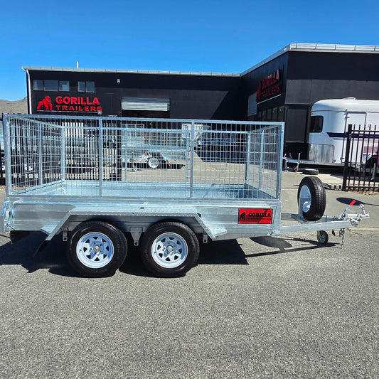 10x6 Tandem Axle Braked Manual Tipping Trailer – 900mm Cage – 2500kg Load Capacity