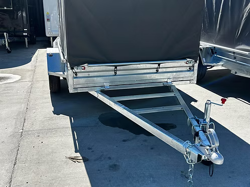 8x4 Trailer + 900mm Cage + Canvas Cover