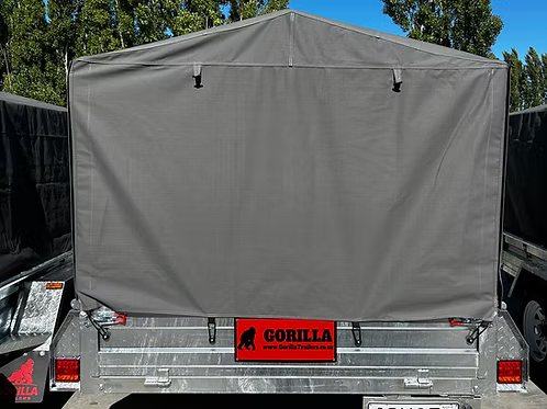 8x4 Trailer + 900mm Cage + Canvas Cover