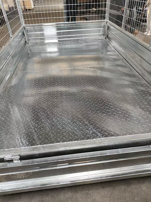 8X5 Extra Tough Single Axle Tipping Trailer – 600mm Cage & Canvas Cover – 1100kg Load Capacity