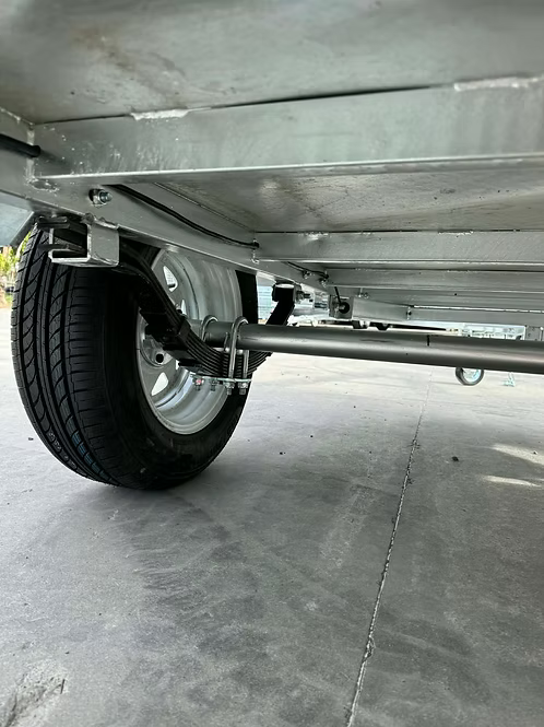 8X5 Extra Tough Single Axle Tipping Trailer – 600mm Cage & Canvas Cover – 1100kg Load Capacity