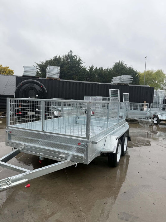 10x6 Tandem Axle Braked Manual Tipping Trailer – 600mm Cage – 2500kg Load Capacity